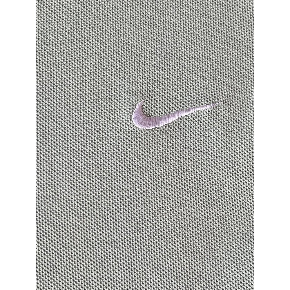 Two Golf Mens Polo Shirts Size L Nike Izod Green Cotton Blue Striped Blend - Picture 6 of 16